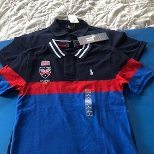 NWT Lot of 2- Polo short sleeve- big kids m 10-12